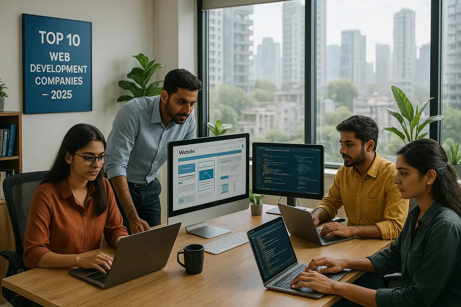 Team of the best website development company in Mumbai – 2025 comparison