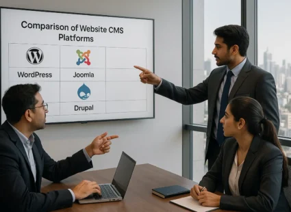 WordPress vs Joomla vs Drupal comparison for enterprise websites