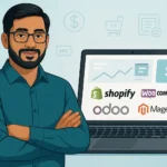 best ecommerce platform for small business India comparison illustration