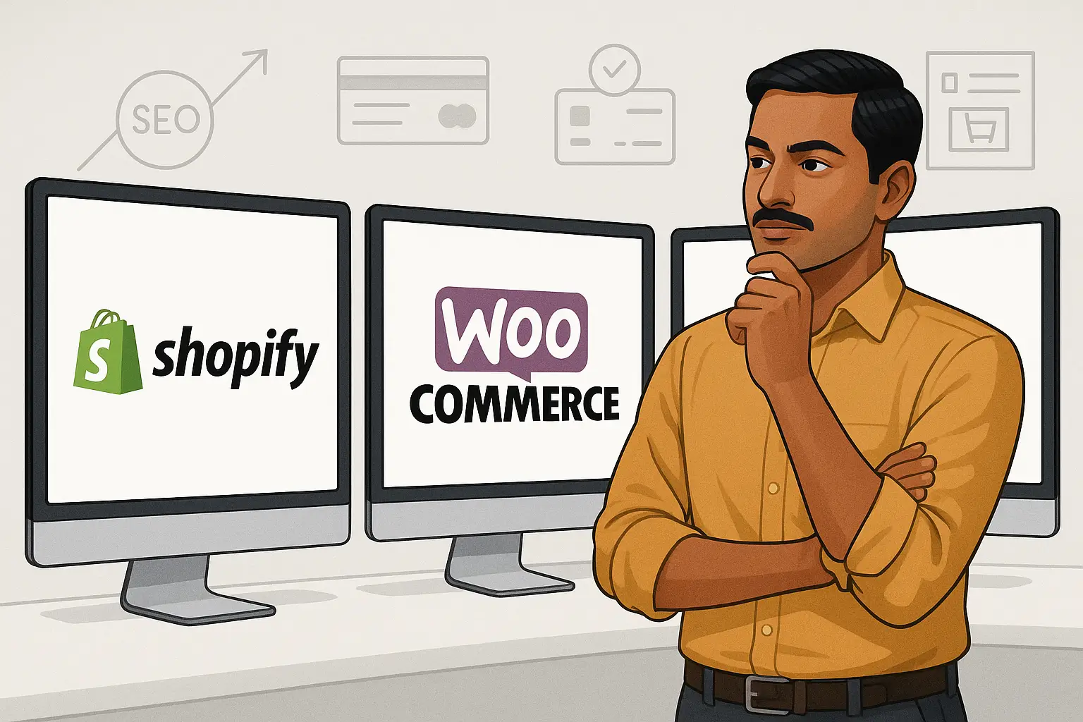 shopify vs woocommerce vs odoo comparison India